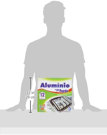 Pack 12 laminas aluminio para cocina