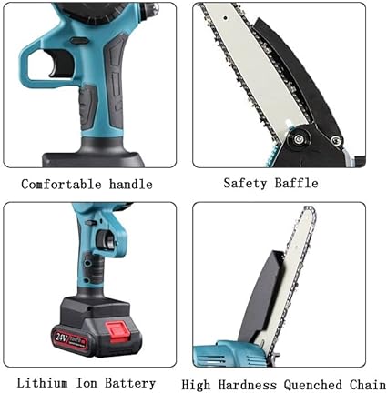 Motosierra electrica racargable portatil 36 v
