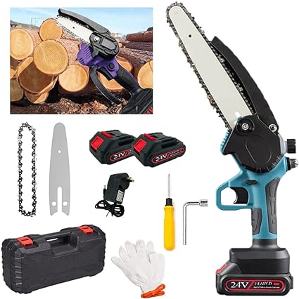 Motosierra electrica racargable portatil 36 v
