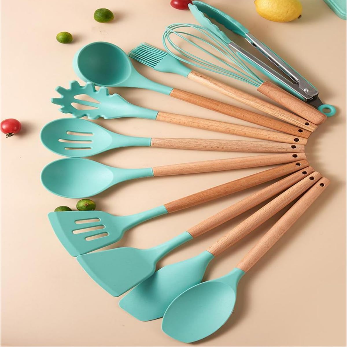 Juego de utensilios de cocina y cuchillos de 19 piezas
