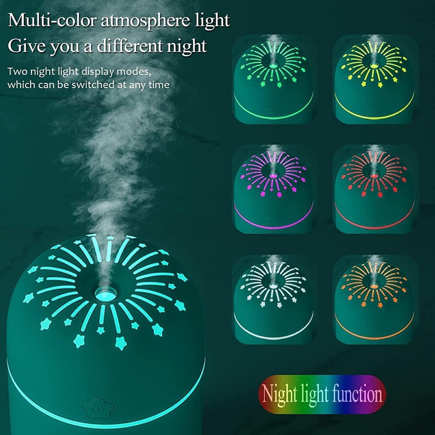 Humificador modelo a5 led 300 ml