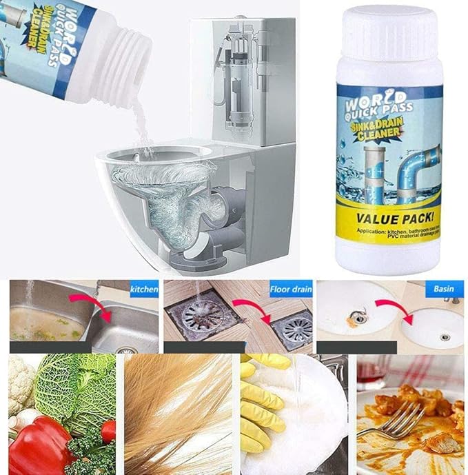 POTENTE LIMPIADOR PARA DESAGÜES BAÑO Y COCINA