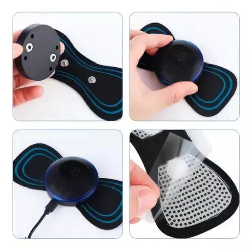 Mini masajeador electrico con pegatina inteligente