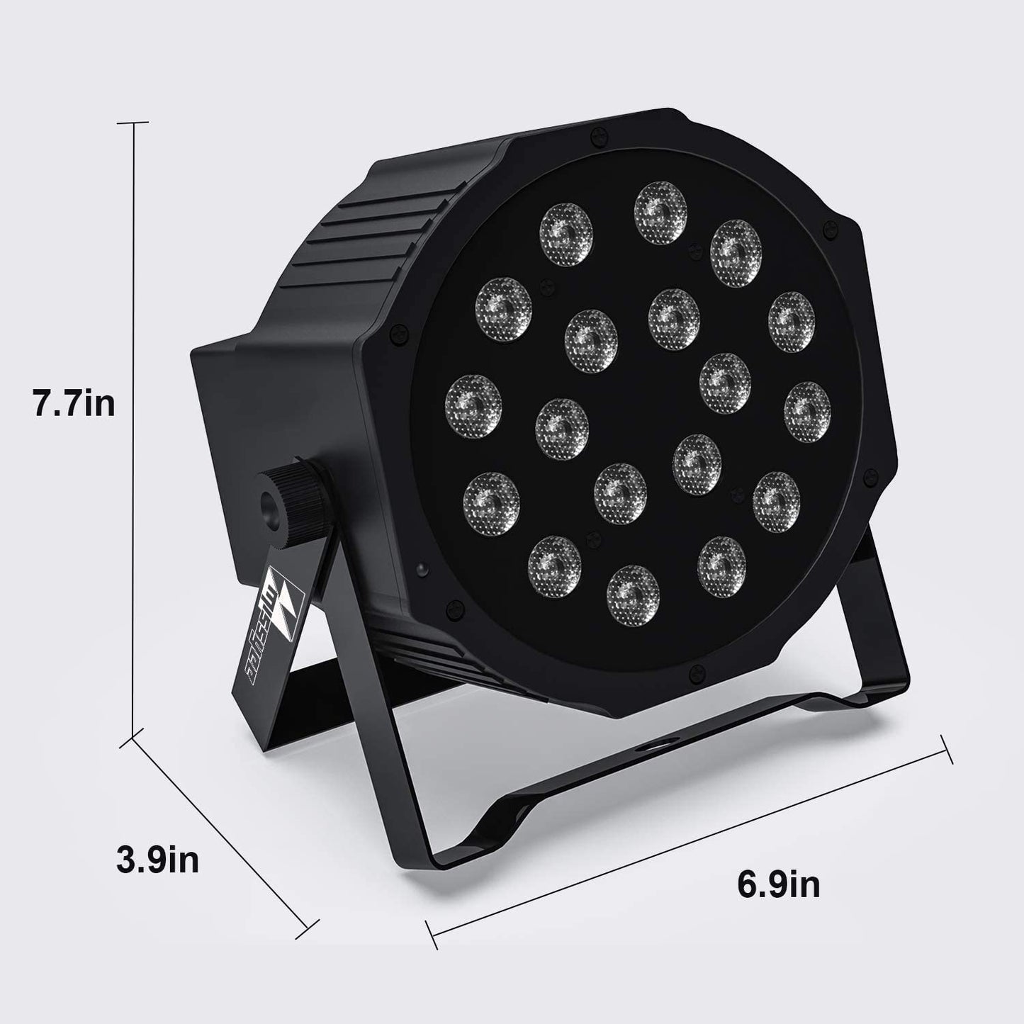 FOCO FIESTA 18 LED RGB DMX RITMICO