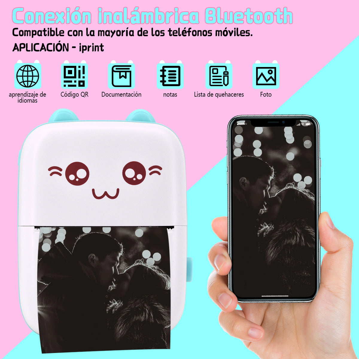 Mini impresora termica de bolsillo