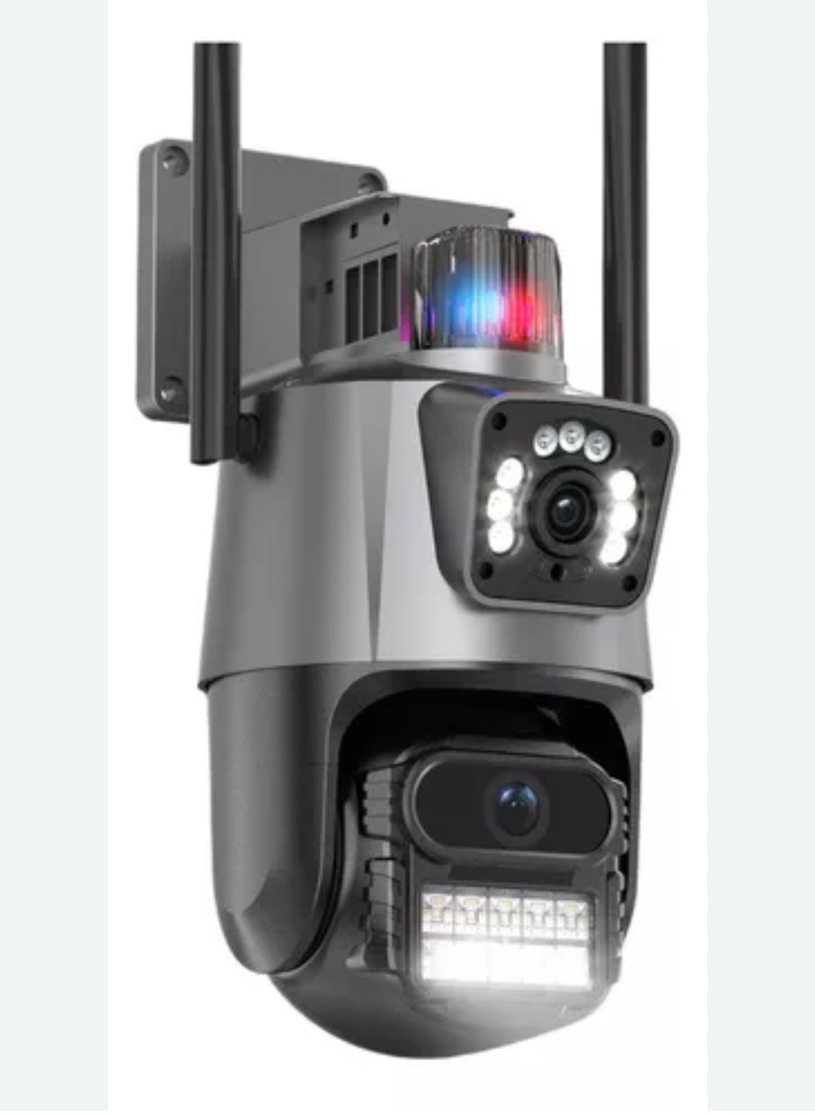 Cámara Domo Wifi Full HD con Doble Lente y Alarma