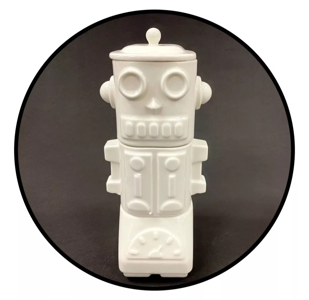Set 3 tazones robot ceramica