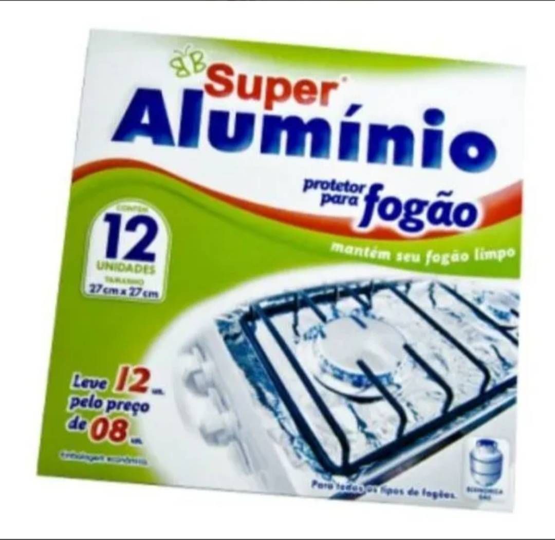 Pack 12 laminas aluminio para cocina