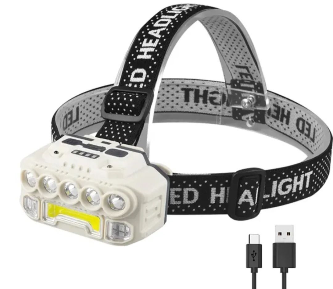 Linterna cabeza cob 5 led hk-817