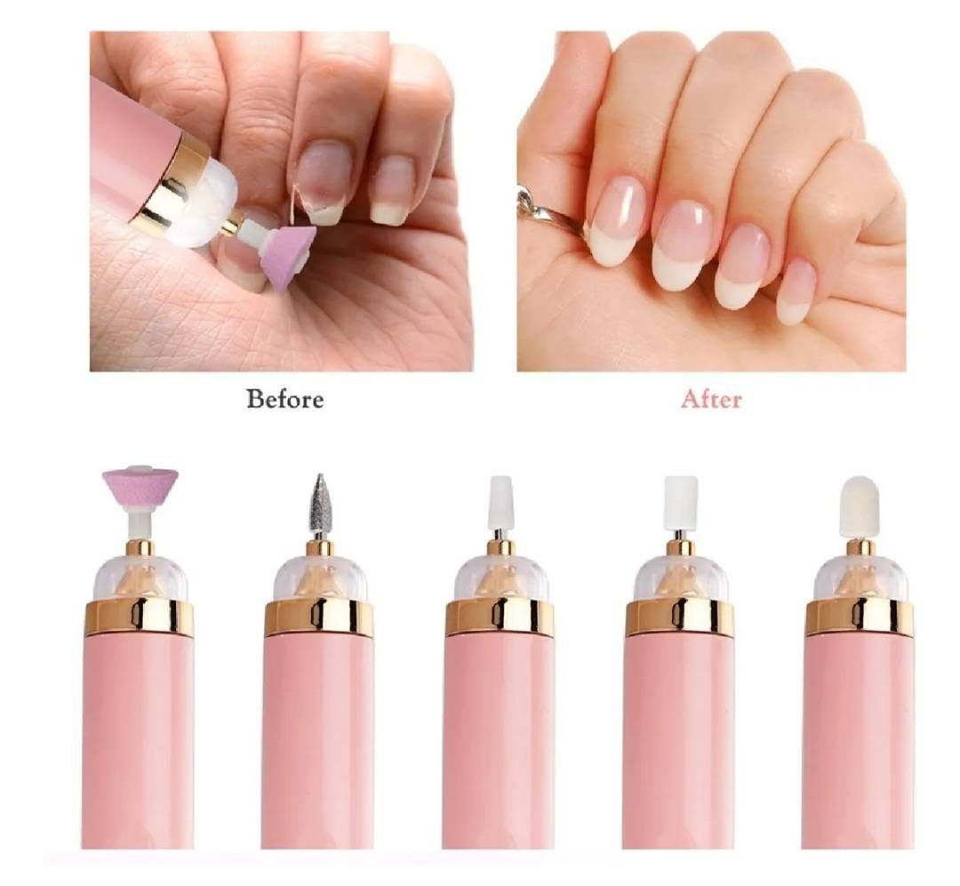 Salon manicure recargable usb 5 pzas. Con luz jj-42