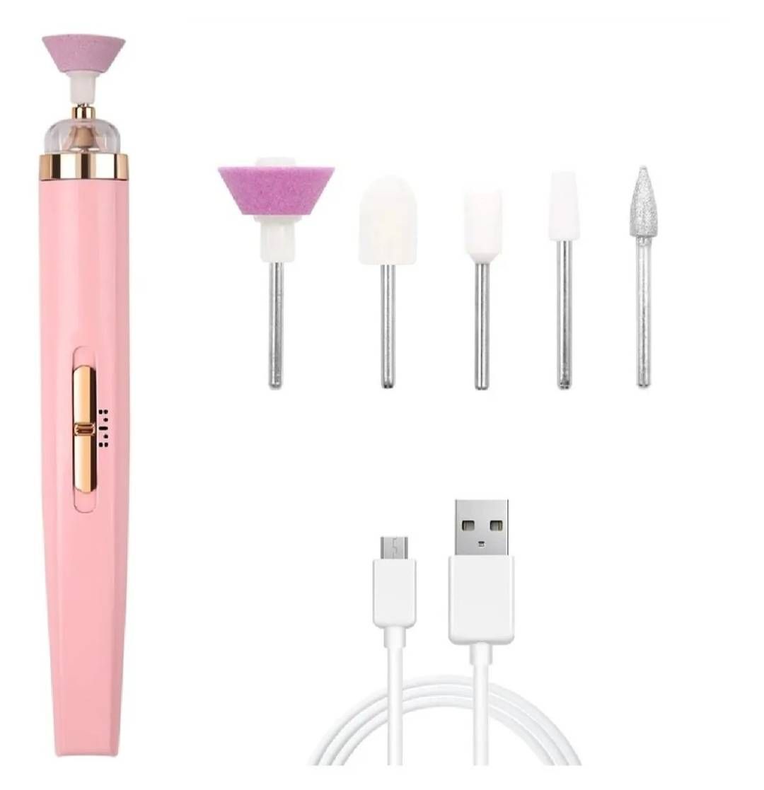 Salon manicure recargable usb 5 pzas. Con luz jj-42