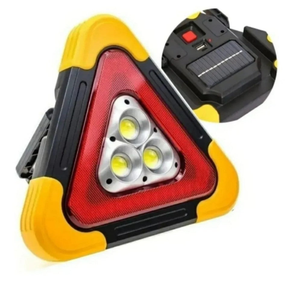 Triangulo emergencia led recargable portatil solar 1606266