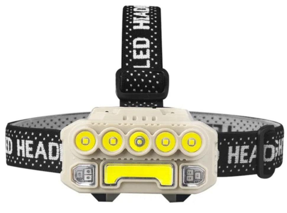 Linterna cabeza cob 5 led hk-817
