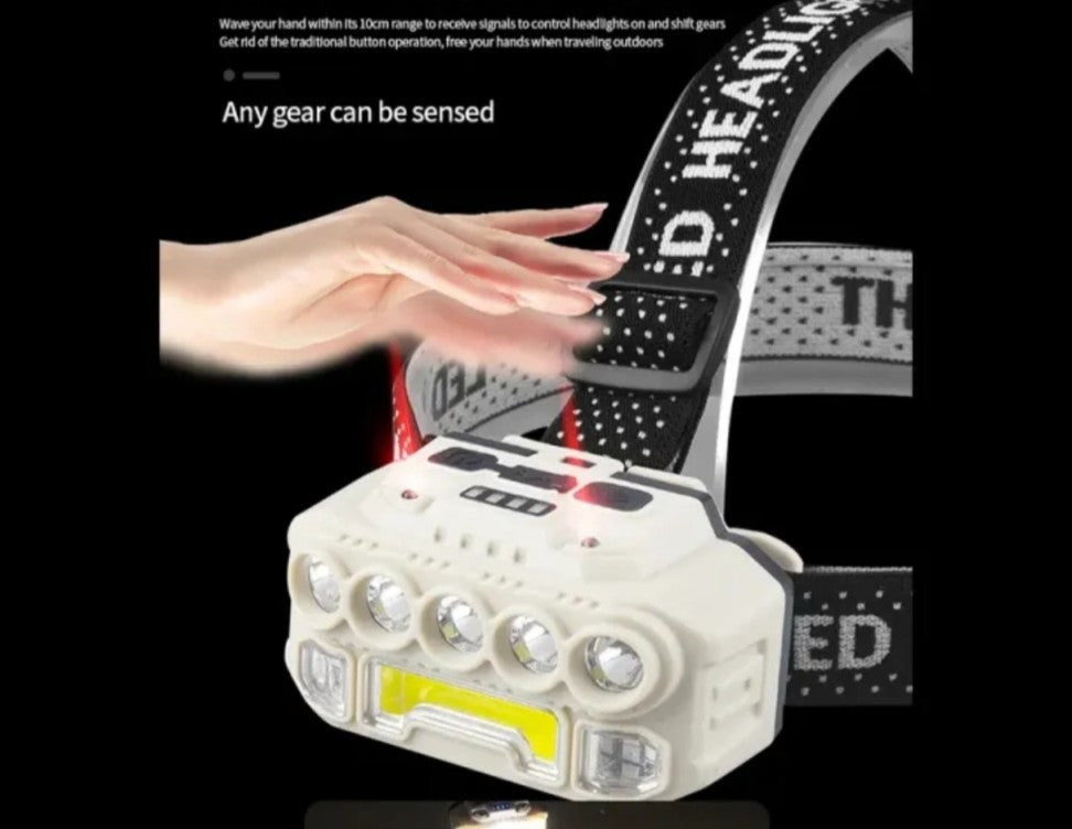 Linterna cabeza cob 5 led hk-817