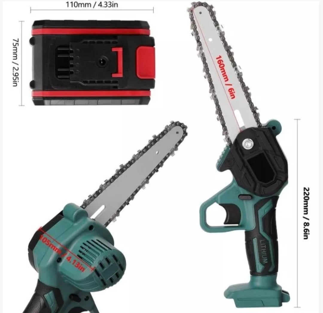 Motosierra electrica racargable portatil 36 v