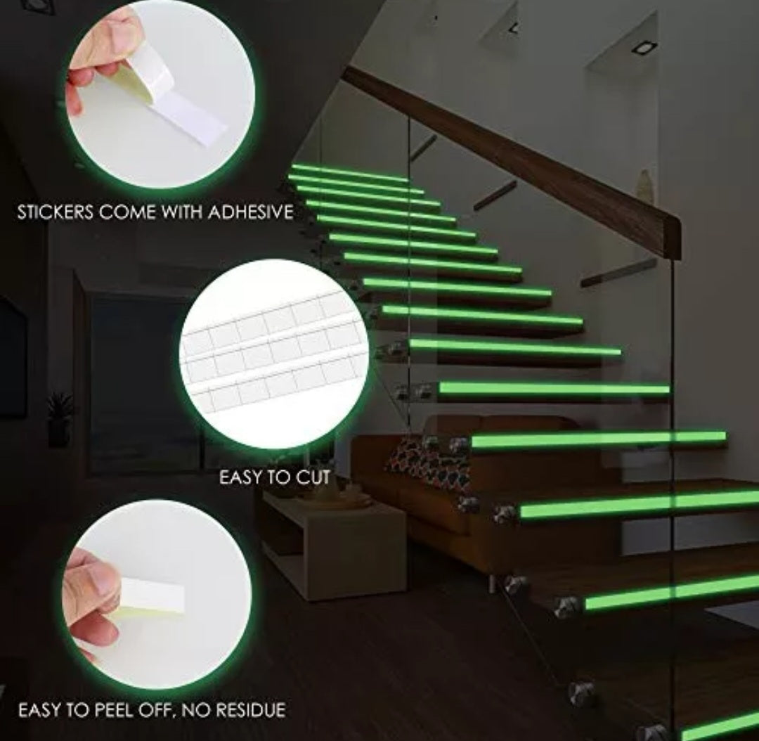 Cinta Adhesiva Fosforecente 2 Cms X 3 Mts Glow Tape