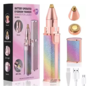 Depiladora facial portátil 2 en 1 con luz LED 2671287