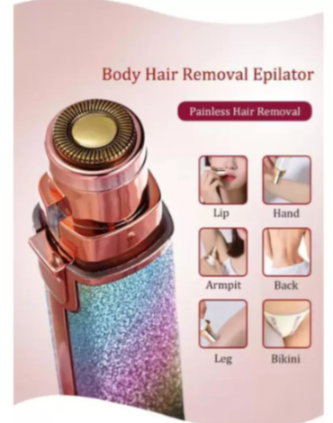 Depiladora facial portátil 2 en 1 con luz LED 2671287