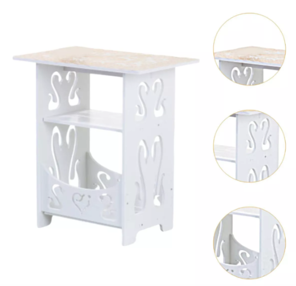 Mesa de noche plastimadera cisnes