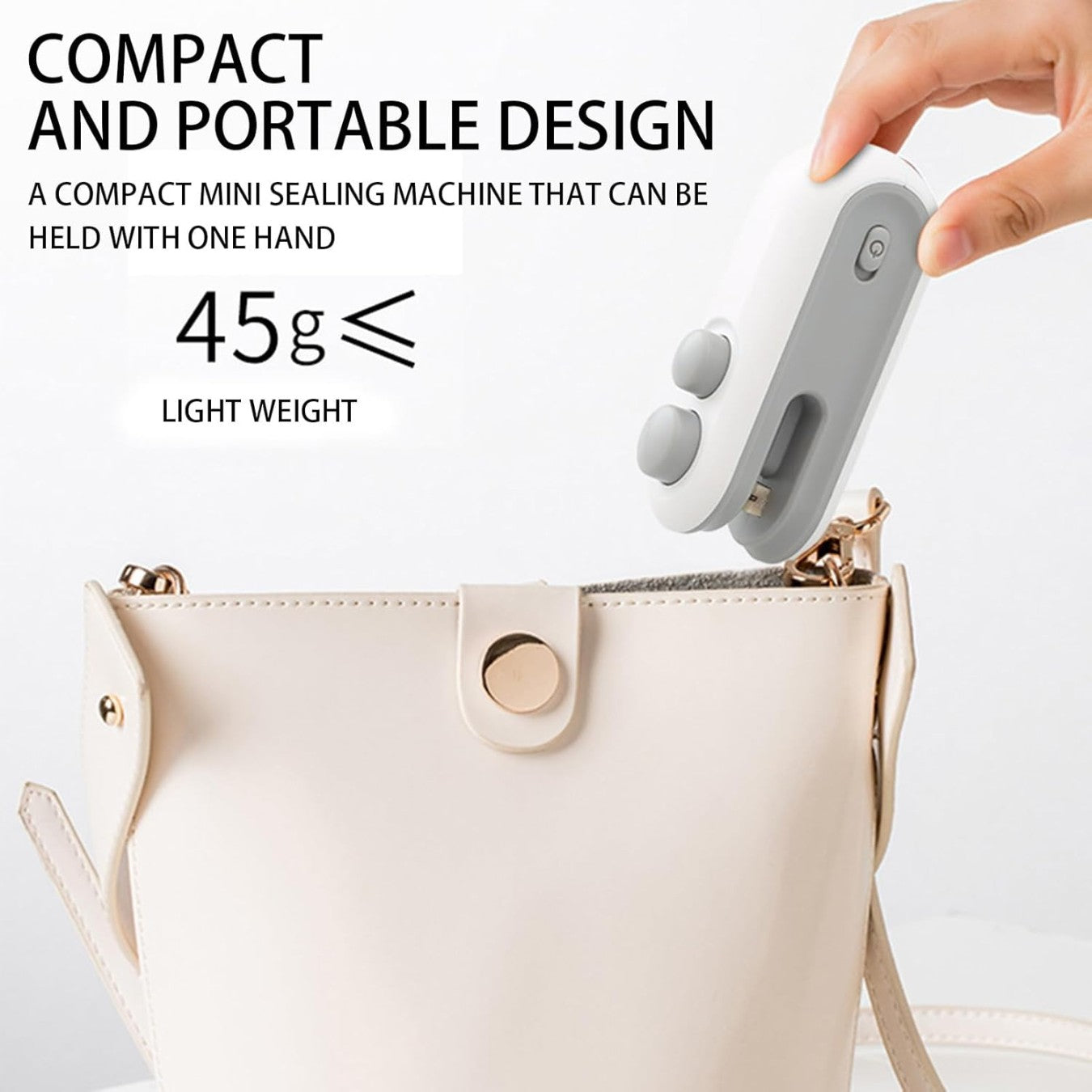 Selladora de bolsas usb recargable