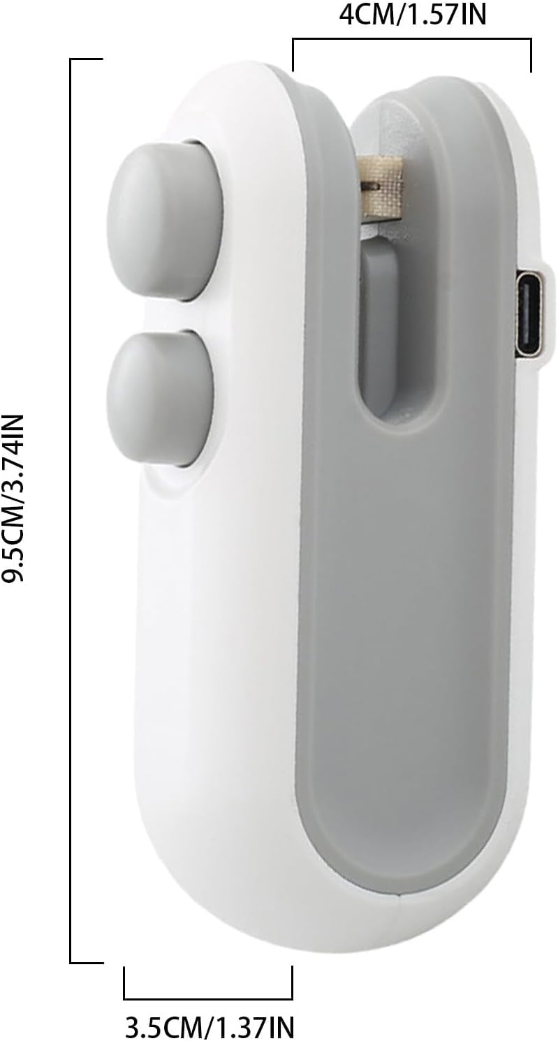 Selladora de bolsas usb recargable