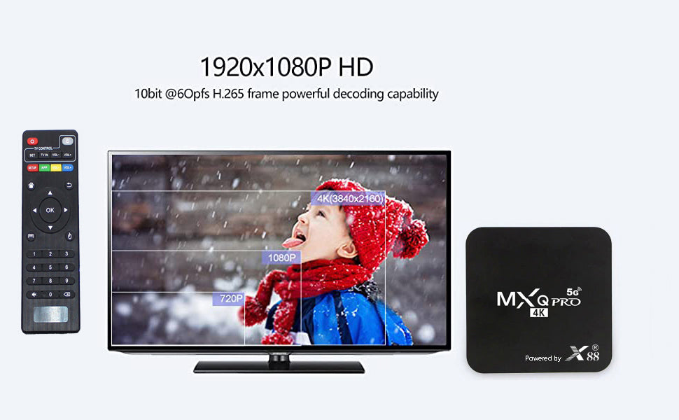 Tv box mxq - pro 5g