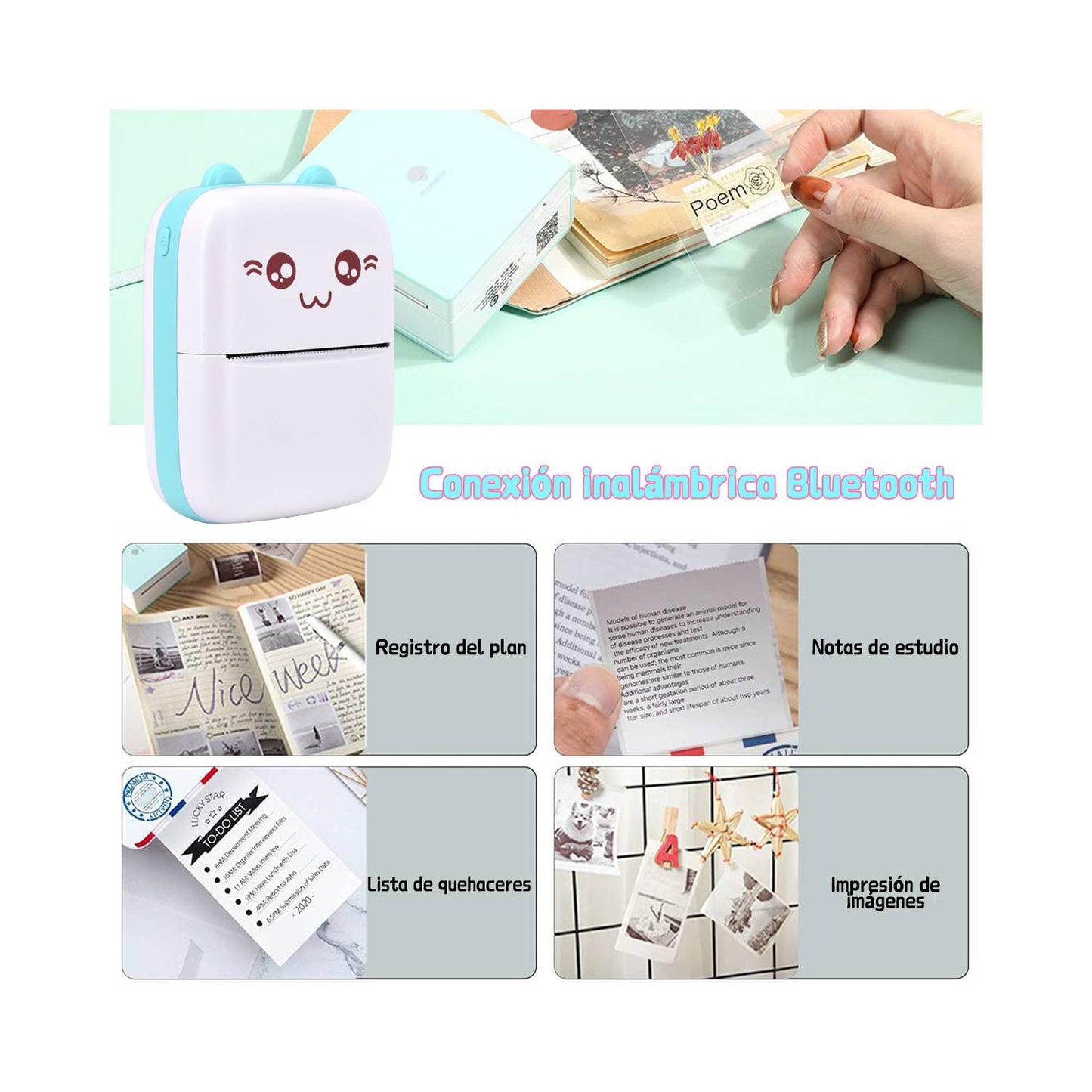 Mini impresora termica de bolsillo