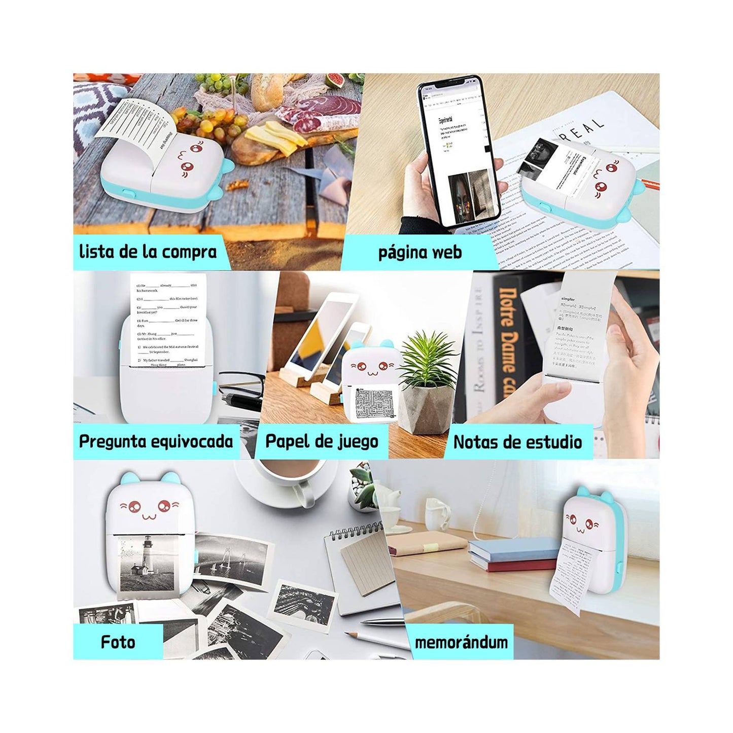 Mini impresora termica de bolsillo