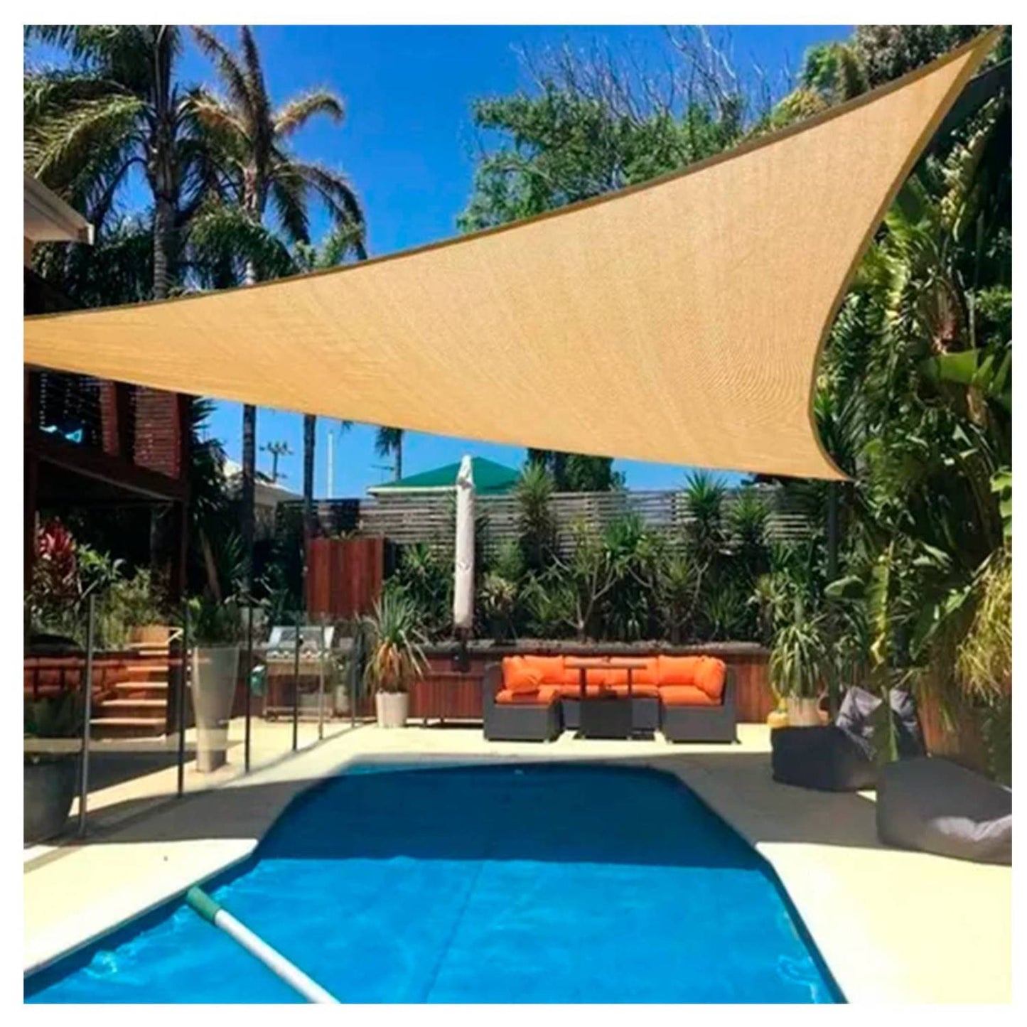 Toldo vela triangular 5 x 5 x 5 mts