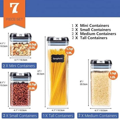 SET DE 7 CONTENDORES HERMETICOS