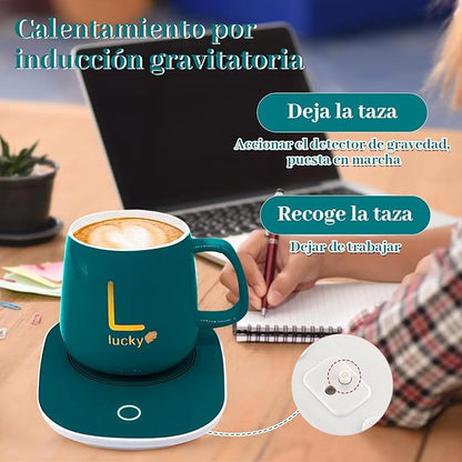 Taza de Café con Calentador Eléctrico
