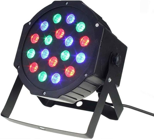 FOCO FIESTA 18 LED RGB DMX RITMICO