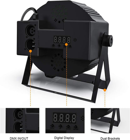 FOCO FIESTA 18 LED RGB DMX RITMICO