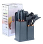 SET 19 UTENSILIOS DE COCINA SILICONA GRIS