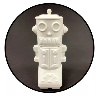 Set 3 tazones robot ceramica