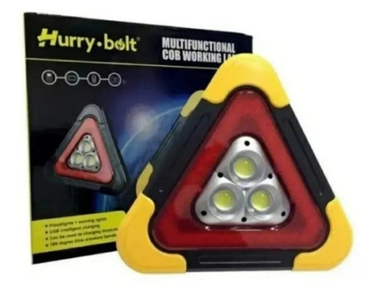 Triangulo emergencia led recargable portatil solar  1606266