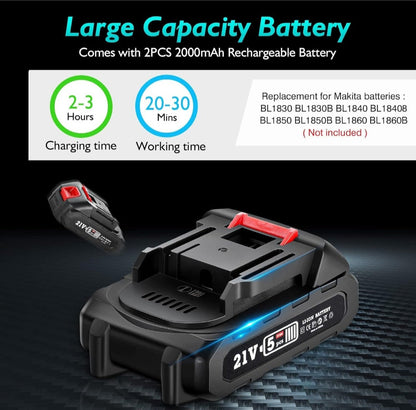 Motosierra electrica racargable portatil 36 v