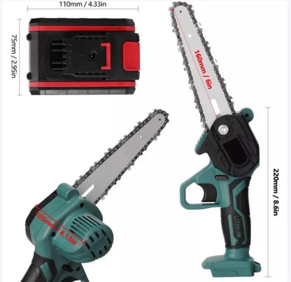 Motosierra electrica racargable portatil 36 v