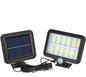 Foco solar con panel y sensor de movimiento